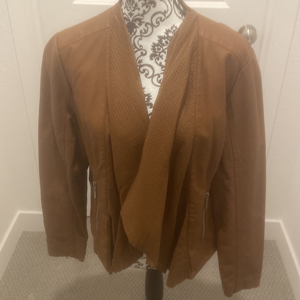 Kate and Mallory Vegan Leather Jacket size Large - Picture 6 of 7